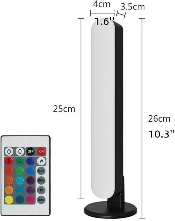 4-Pack RGB Smart LED Music Sync Light - App Controlled Ambient Lamp for TV, PC, Gaming & Decor