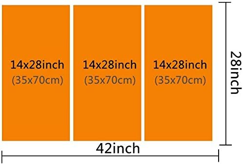 Wall Art for Living Room 3 Panel Padlock on Circuit Board Neon Gold Posters and Prints for Home Hotel Office Wall Decorations, Wooden Framed Gallery-Wrapped Ready to Hang, 42" Wx28 H