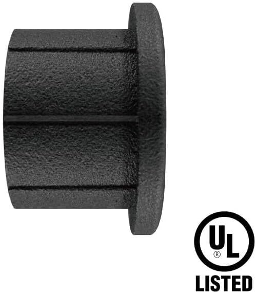 GKOLED 12 Pack Recessed Low Voltage LED Step Riser Light, Diameter 1" Mini Size Landscape Lighting for Outdoor Deck Stair Railing Post, 12V 3000K, Die-cast Aluminum, Black Powder Coated, UL-Listed