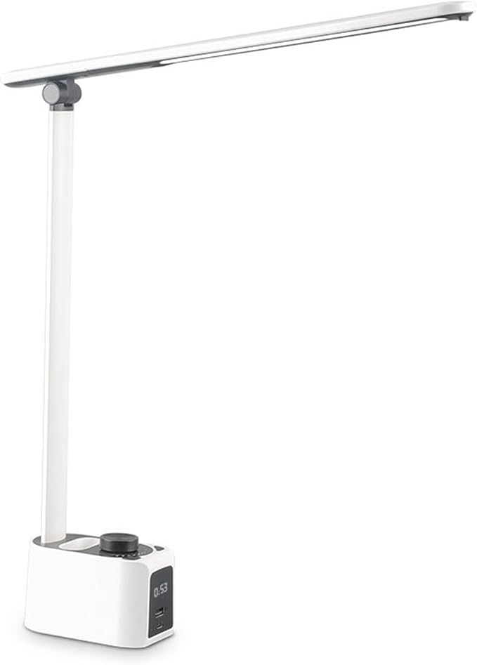 Pssopp LED Desk Lamp, 5 Color Temperatures Adjustable 18W Eye Caring Table Reading Lamp for Home Study and Office (T221012)
