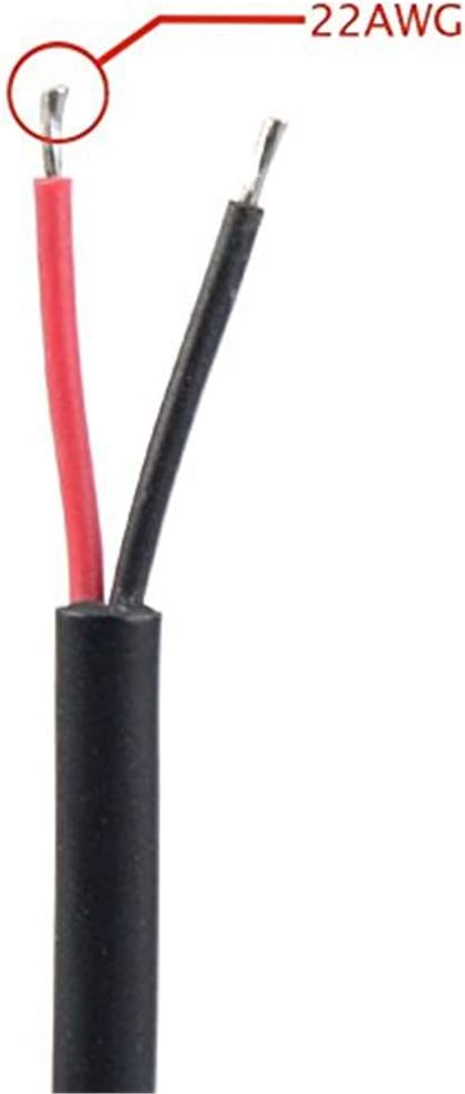 5Pairs 2pin Black Electrical Connector LED Connector for LED Lights 20cm Extension Cable 40cm/Pair 0.3mm² 15mm Nut