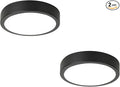 11" LED Flush Mount Ceiling Light, Black Mordern Ceiling Lighting with 5CCT 2700K-5000K, Dimmable LED Light Fixtures Ceiling Mount for Kitchen Bathroom Bedroom Hallway, 2 Packs