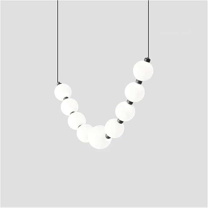 Modern Home Decor Led Lights Pendant Light Lamps for Living Room Chandeliers for Dining Room Hanging Light Indoor Lighting(RC Remote dimming,1 String 9 Heads)