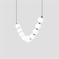 Modern Home Decor Led Lights Pendant Light Lamps for Living Room Chandeliers for Dining Room Hanging Light Indoor Lighting(RC Remote dimming,1 String 9 Heads)