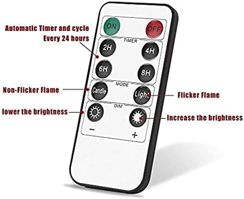NONNO & ZGF 10 Pack Flameless Taper Candles, Ivory Wax Coverd, 11-Inch, LED Battery Flickering Bright Candle with 2 Remote Controls, Timer, for Wedding, Family Dinner, Party, Festive or Home Decor