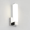 Chrome Wall Lights for Bedroom Modern Indoor LED Hallway Sconces Corner Light 12" Inch Height 12W 4000K Bedside Stair Sconces Wall Lighting Lamps 110V AC