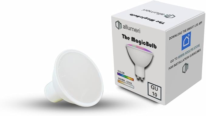 MR16 Smart LED Light Bulb, 50 Watt Equivalent, Energy Efficient 5W, GU10 Base, Dimmable, Color-Changing LED with App & Voice Control (1)