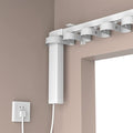 Automatic Curtain Opener,S Folding Electric Smart Curtains System,Motorized Curtains Rod with Remote & Timed,Compatible with Alexa/Google Home (Zigbee Motor, 7M (275.6in) Track)