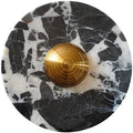 Modern Style Natural Stone Wall Light, LED Warm Light Wall Sconce, Minimalist Round Marble Wall Lamp, Bedside Hallway Entrance Indoor Wall Mounted Lighting Fixtures