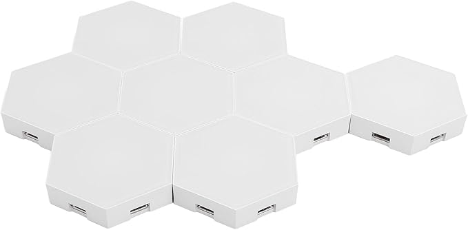 MAVIS LAVEN Hex LED Light Panels, ABS Material, Music Sync RGB, 16 Million Colors for Home Decor, Ideal for Gamer Room and Living Area