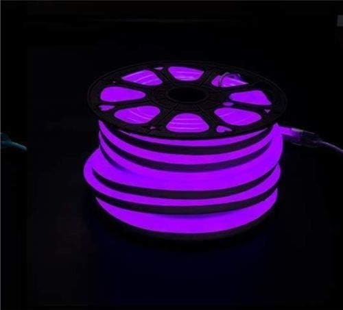 US Stock 110V Beautiful Violet Flexible LED Neon Rope Light Strip Waterproof Neon LED Rope Lighting Wedding Christmas Party Home Decor Indoor Outdoor Room Decor Lighting