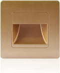 LED Wall Lamp PIR Motion Sensor Stair Case Light AC85-265V Recessed Step Lamp Corridor Lighting Indoor Wall Lighting Gold