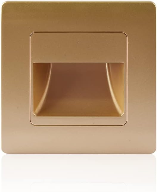 LED Wall Lamp PIR Motion Sensor Stair Case Light AC85-265V Recessed Step Lamp Corridor Lighting Indoor Wall Lighting Gold