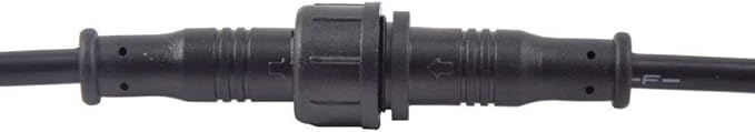 5Pairs 4pin Black Electrical Connector LED Connector for LED Lights 20cm Extension Cable 40cm/Pair 0.2mm² 15mm Nut