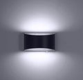 Indoor Dimmable Wall Sconces with Dimmable Switch, Modern LED Sconces Wall Lighting 16W Wall Light Fixtures Aluminum Up and Down Wall Lights (Black with Touch dimming, 6000K)
