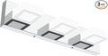 Ralbay Modern LED Chrome Vanity Light Acrylic Stainless Steel for Bathroom Vanity Lighting Fixtures Cool White 6000K