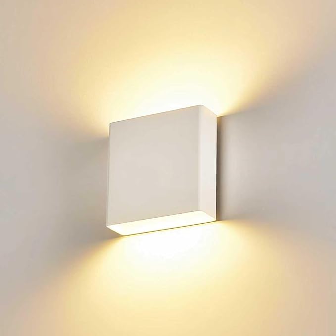 Indoor Outdoor Up and Down Wall Sconce, 5%-100% Dimmable 18W, 5 Color Temperature Selectable (2700K-5000K), Modern Lighting for Living Room/Porch, CRI90+, 120V-277V, ETL FCC Certified