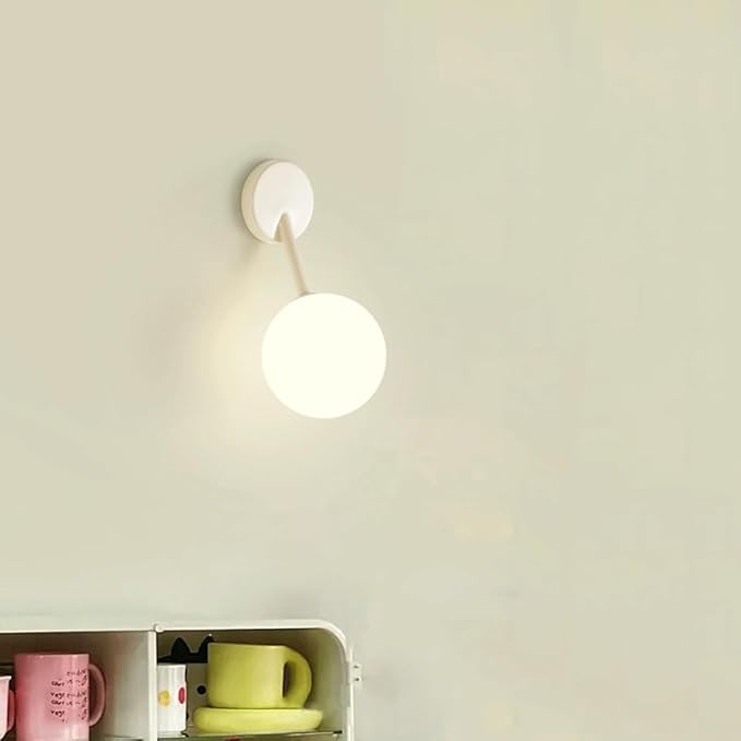 Minimalism Bedroom Corridor Living Room TV Backdrop Wall Lamp Modern Minimalism Creative Round Ball Study Hallway Stairs Atmosphere Lighting