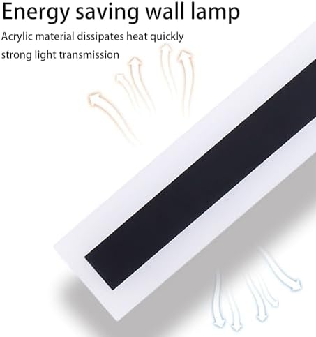 Modern Motion Sensor Indoor Wall Light - LED Rectangle Fixtures, 3000K/4500K/6000K Adjustable, Aluminum Sconces for Bedroom, Office, Cabinet, Corridor Lighting