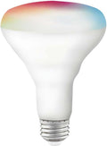 Satco S11257 Starfish 9.5W BR30 WiFi Smart LED Light Bulb, Tunable White and Color Changeable, Voice and App Control, 2700K-5000K, White