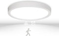 12in Motion Sensor LED Ceiling Light Wired, 2700K/3000K/3500K/4000K/5000K Dimmable 24W Round Flush Mount Lighting Fixture for Closet Stairwell Hallway Laundry Porch, ETL Listed, White