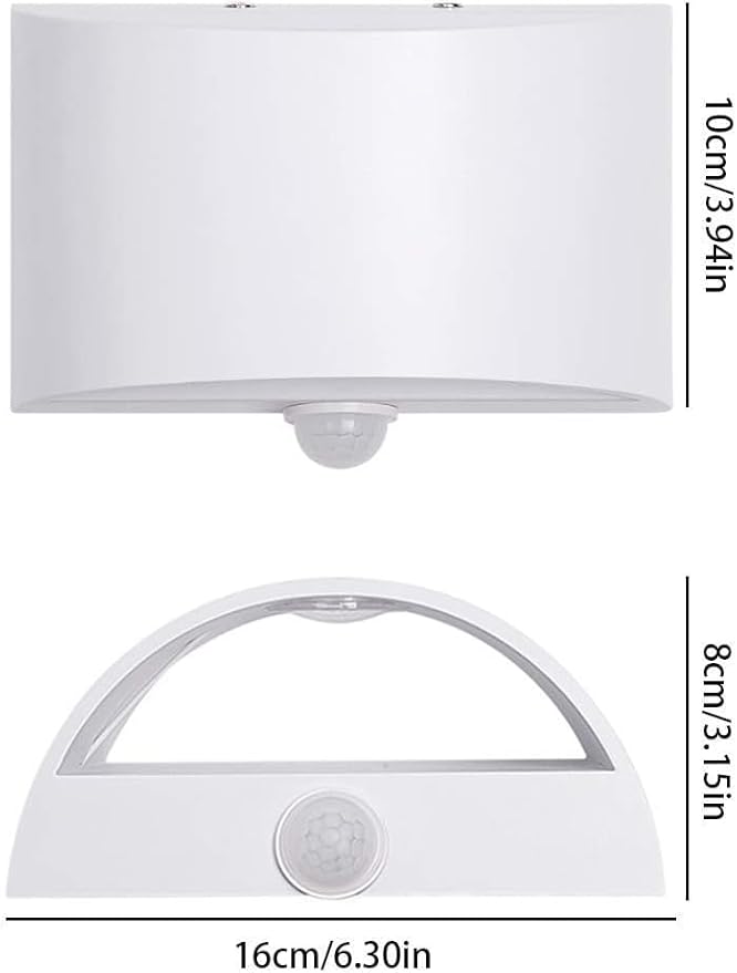 SERDEN LED Hardwired Motion Sensor Light Indoor Wall Sconce, Motion Sensor Wall Light Indoor Sconce Wall Aluminum Modern Wall Sconce for Living Room Hallway Stair 7W Warm White(Not Battery Operated)