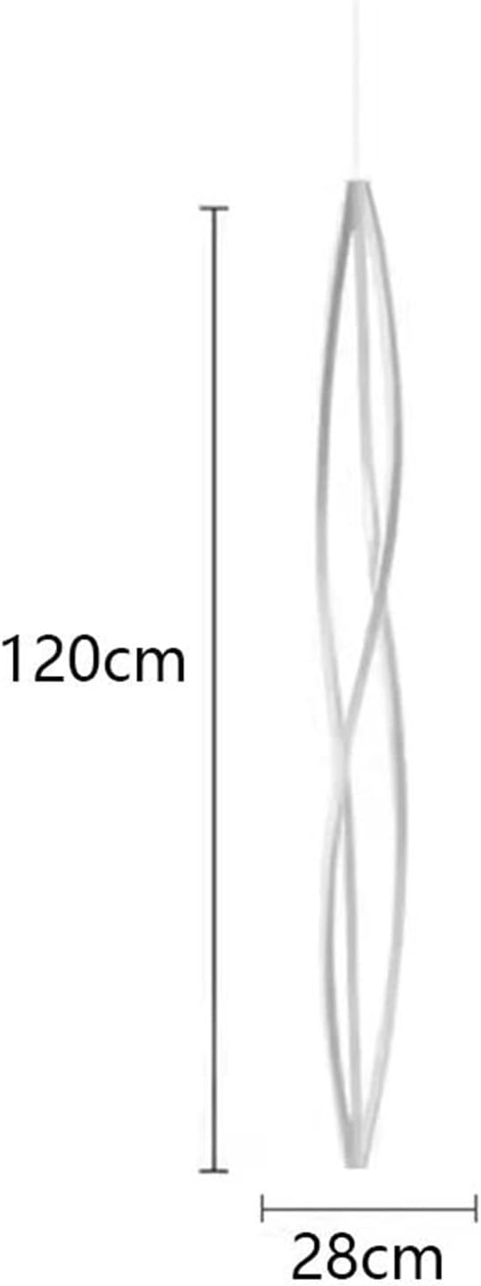 Pendant Lights, Modern Home Decor Led Lights Pendant Light Lamps Forstaircase Chandeliers for Living Room Hanging Indoor Lighting(RC Remote dimming,White 120cm)