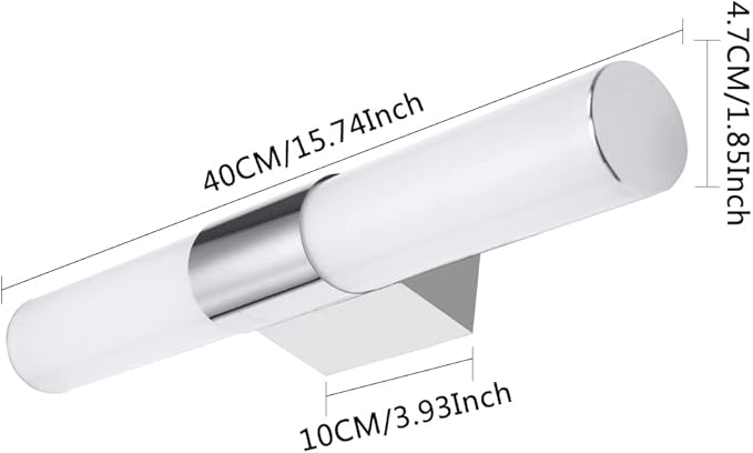 Bathroom Vanity Light Fixture,LED Mirror Lights,Cupboard,Make Up Illumination,Wall Sconces Bar Lighting,IP65 Waterproof Stainless Steel Wall Lighting Over Mirror Decoration,Cool White,6000K