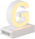 LED Magnetic Letter G, H 3.7" Light with Touch Control, White, Dimmable, Warm White 3000K
