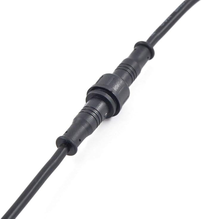 5Pairs 4pin Black Electrical Connector LED Connector for LED Lights 20cm Extension Cable 40cm/Pair 0.2mm² 15mm Nut