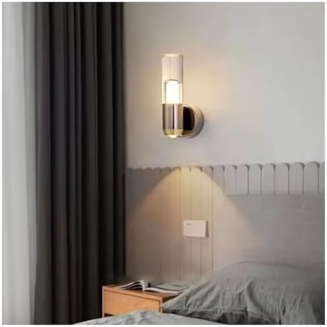 Modern Minimalist LED Wall Lamps - Transparent Ambient Lighting for Bedrooms, Stylish Decorative Fixtures, Wall Lighting for Home Decor, Contemporary Indoor Illumination