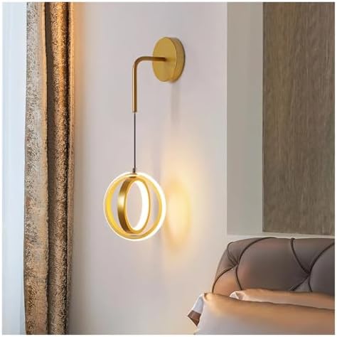 Modern Minimalist LED Wall Sconce - Stylish Indoor Decor for Living Room, Bedroom & Bedside - Contemporary Background Lighting Fixture, Ideal for Home Ambiance