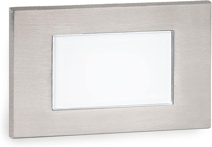 WAC Landscape Lighting, LED 12V Diffused Indoor or Outdoor Step and Wall Light 3000K Warm Built-in LED in Stainless Steel
