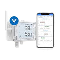 UbiBot GS1-A1RS - Smart WiFi Temperature & Humidity Sensor - Versatile External Probes, Scheduled Reports，Custom Alerts, Free App, No Subscription - Alexa & IFTTT Compatible (2.4GHz, Hub-Free)