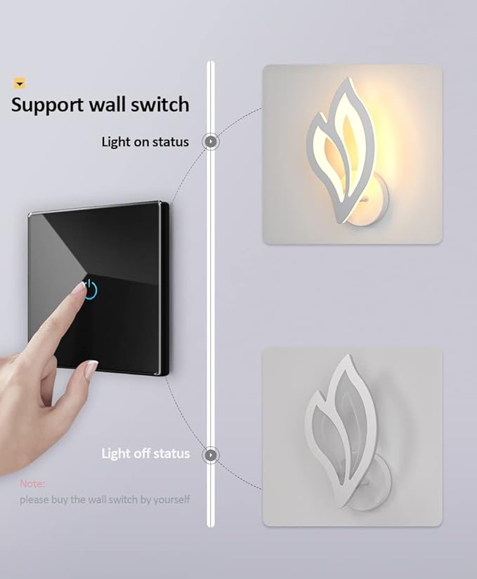2021 Modern Minimalist Wall Lamps Living Room Bedroom Bedside Luster LED Indoor Black White Lamp Aisle Lighting Decoration,Luxury