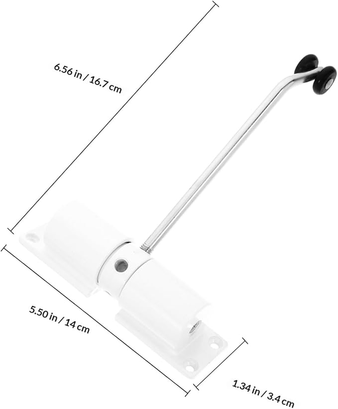 NUOBESTY Automatic Adjustable Spring Door Closer Silent Heavy Duty Aluminum Alloy for Home and Office with Pneumatic Mounting and Position Control Random Color