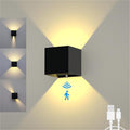 Motion Sensor Wall Light Indoor, 6000mAh Battery Operated Wall Sconce, Rechargeable Cordless Wall Lamp, LED Energy Saving Night Light for Hallway Stairway Porch, Black