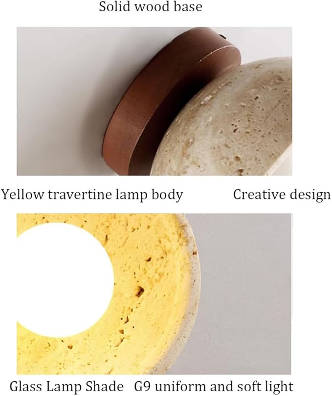 Lighting Vintage Industrial Wall Lights Kitchen Decor Wall Mount Sconce Stone Wall Sconce Lights for Bedroom Hallway Hotel Corridor Stairs Home Decoration