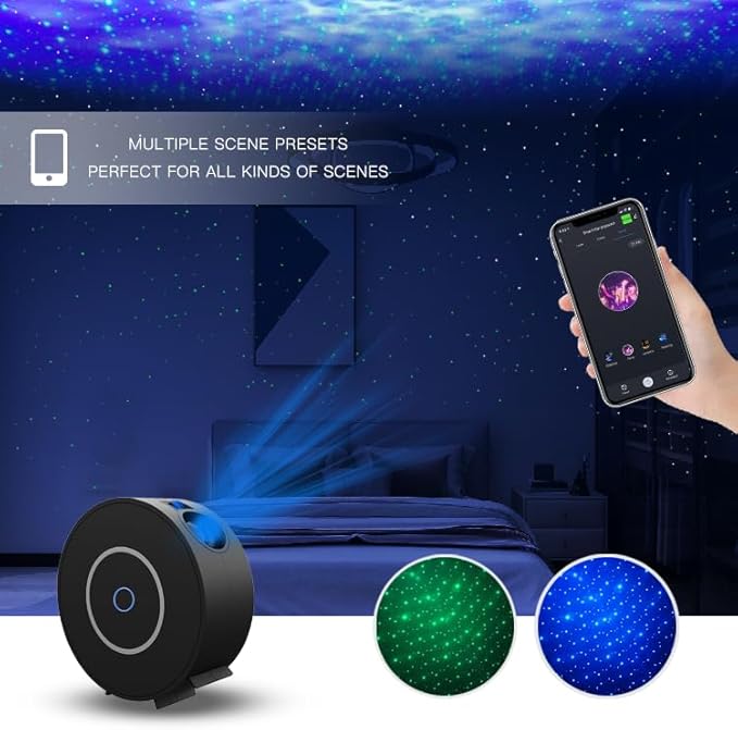 Galaxy Projector for Bedroom,Star Projector Galaxy Light,Northern Lights Projector,Ceiling Starlight Projector,Nebula Lamp,Support Smart APP Control,Aurora Night LED Light Projector for Kids Room