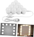 USB Dimmable Touch LED Mirror Lights for Vanity Adjustable Brightness Waterproof for Bathroom and Makeup Table