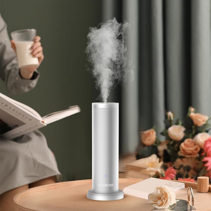 Smart Scent Diffuser Machine for Home, Bluetooth/WiFi Waterless Essential Oil Diffuser for Oils,Super Quiet Work Cold Air Technology Aromatherapy Diffuser for Large Room, Office, Shops, Gym