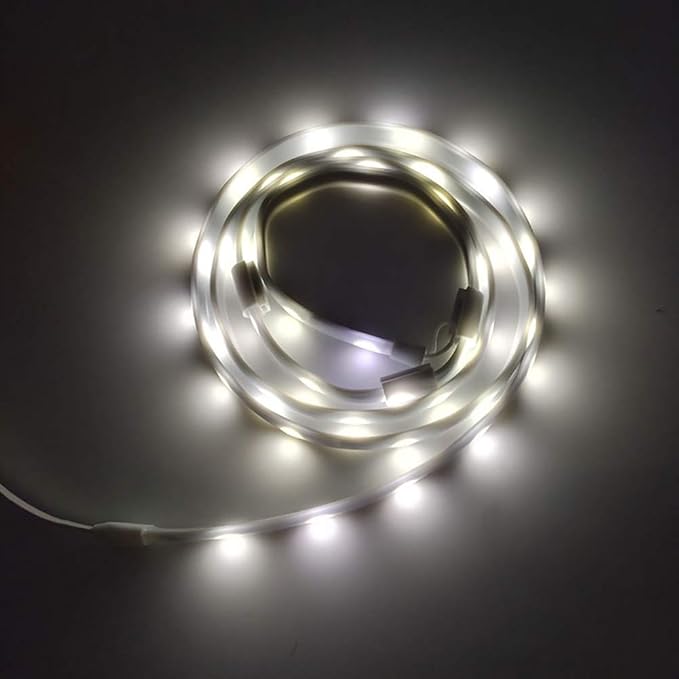 LED Rope Lights, USB Powered Portable Water Proof Camping Rope Lights with 180, Reusable Utility Ties and Storage Bag for Outdoor Hiking Emergency (White)