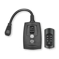 Outdoor Remote Control Photocell Timer, 2/4/6/8 Hour Countdown, Dusk to Dawn, 2 Grounded Outlets 0.5FT Cord, Black.