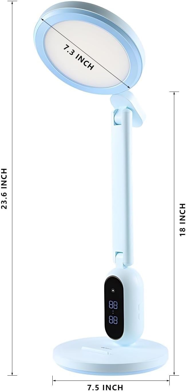 Adjustable Brightness LED Desk Lamp - Energy-Saving & Eye-Protective Lighting for Bedroom, Office, and Study