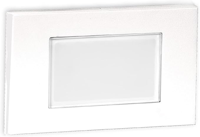 WAC Landscape Lighting, LED 12V Diffused Indoor or Outdoor Step and Wall Light 3000K Warm Built-in LED in White
