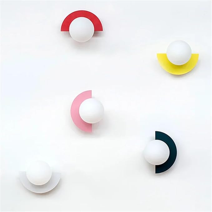 Bedside LED Macaron Room Wall Lamp Minimalist LivingRoom Background Decoration Sconce Colorful Lighting(White)