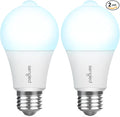 Sengled Motion Sensor Light Bulbs, A19 LED Dusk to Dawn Bulbs 5000K Daylight, Motion Activated Indoor Outdoor Light Bulbs 8.8W (60W Equivalent) 800 Lumens for Porch, Garage, Hallway, 2 Pack
