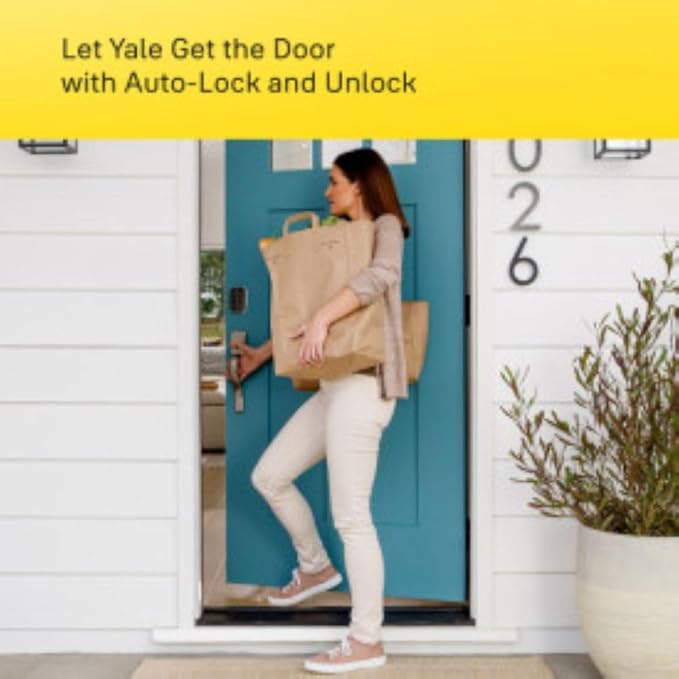 Yale Assure Lock 2 Touch Deadbolt, Black Suede Smart Keyless Entry Door Lock with Z-Wave (ZW3) Connected Touch Keypad and Fingerprint Scanner, YRD450-F-ZW3-BSP