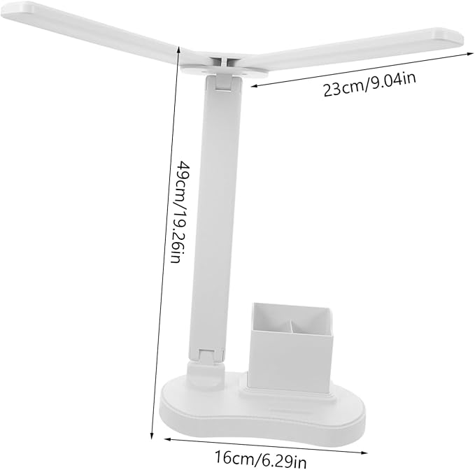 ARTIBETTER Eye-Caring Dimmable Led Desk Lamp USB Control and Brightness for Home Office and Study Use Design for Easy Portability