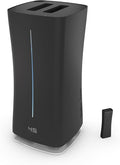 Stadler Form’s Eva humidifier with WiFi, external humidity sensor, automatic mode, for rooms of up to 860 sq ft, ultrasonic nebuliser, dimmable LEDs, suitable for fragrant oil, black